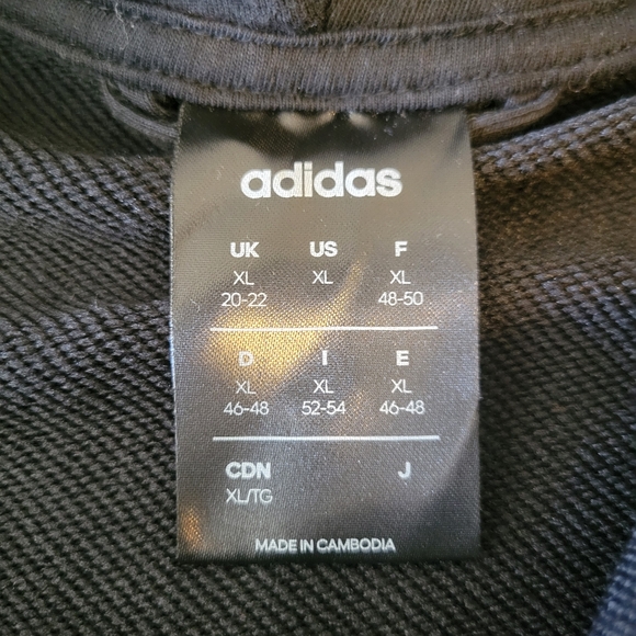 Adidas Black Hoodie Sz XL - Picture 4 of 7